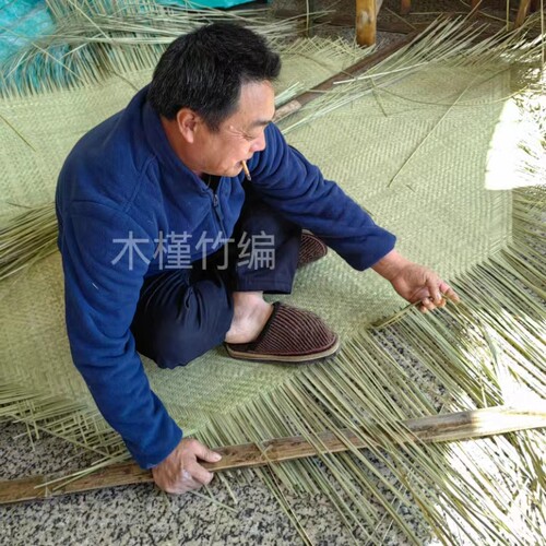 头层青竹席竹篾席婴儿手工竹编
