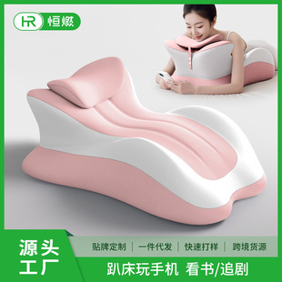 床头行事靠枕垫情侣辅助垫房枕头抬高做枕趴趴枕行体爱床枕多功能