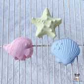 松鼠龙猫磨牙石 蜜袋鼯飞鼠 可固定在笼子上 海洋风钙奶磨牙石