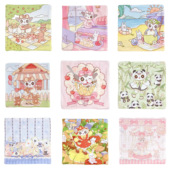 蜜袋鼯松鼠小宠毯子仿兔毛保暖绒毯小被子 糯糯插画仿兔毛毯子