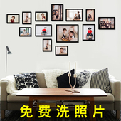 卧室13框照片墙创意宝宝相框墙组合相片墙客厅免打孔装 饰悬挂挂画