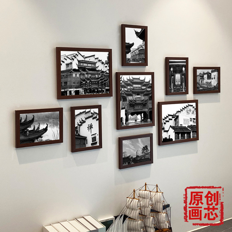 创意客厅照片墙组合简约挂墙