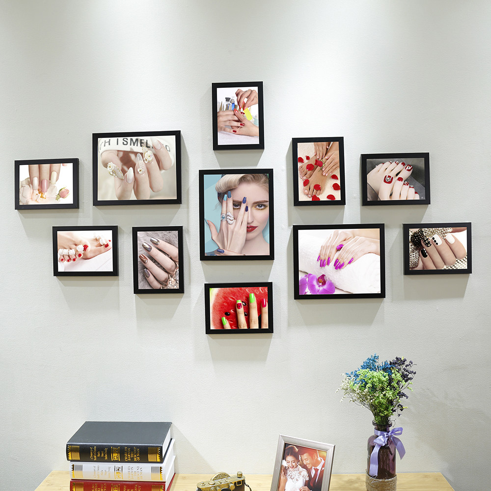 美甲店面装饰画品墙贴海报美容院工作室壁画图片挂画指甲照片墙