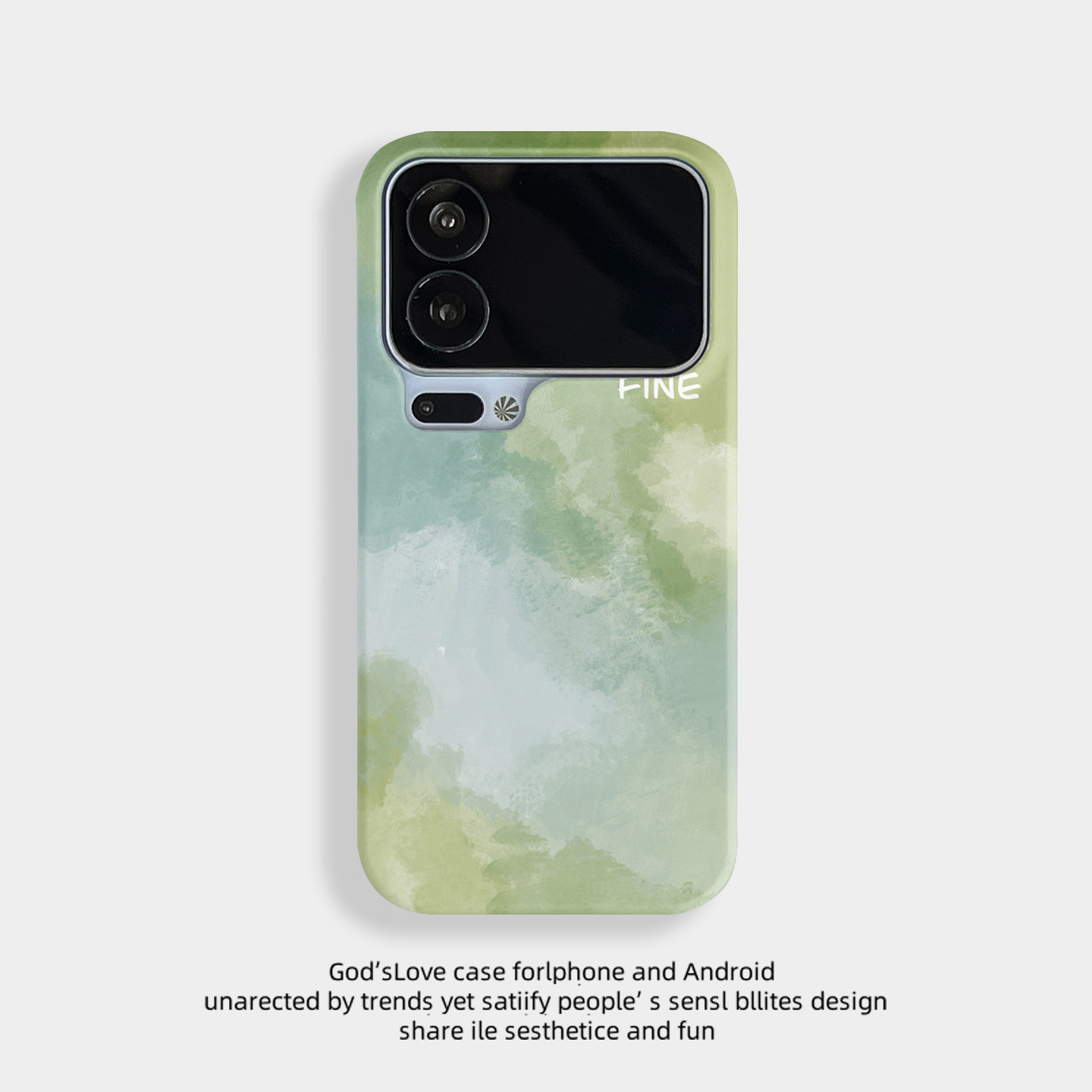 FIND绿晕染 适用小米17手机壳新款简约个性创意小米17PROMAX保护套半包边耐脏塑料硬壳小众时尚男女款