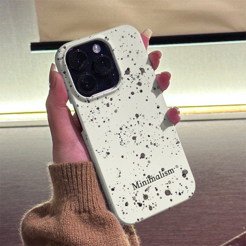 简约字母 适用iPhone16ProMax手机壳15Pro半包磨砂菲林硬壳全包边苹果14ProMax个性13时尚12简约11/XR/XSMAX