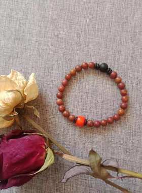 山东沙金玛瑙砭石手链