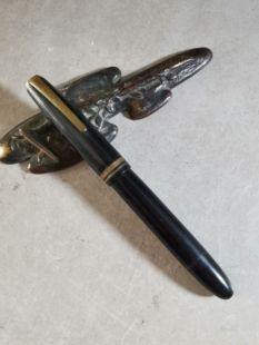 阅古斋日本产正品二手古董旋帽老钢笔怀旧学生学习文具练字笔包邮