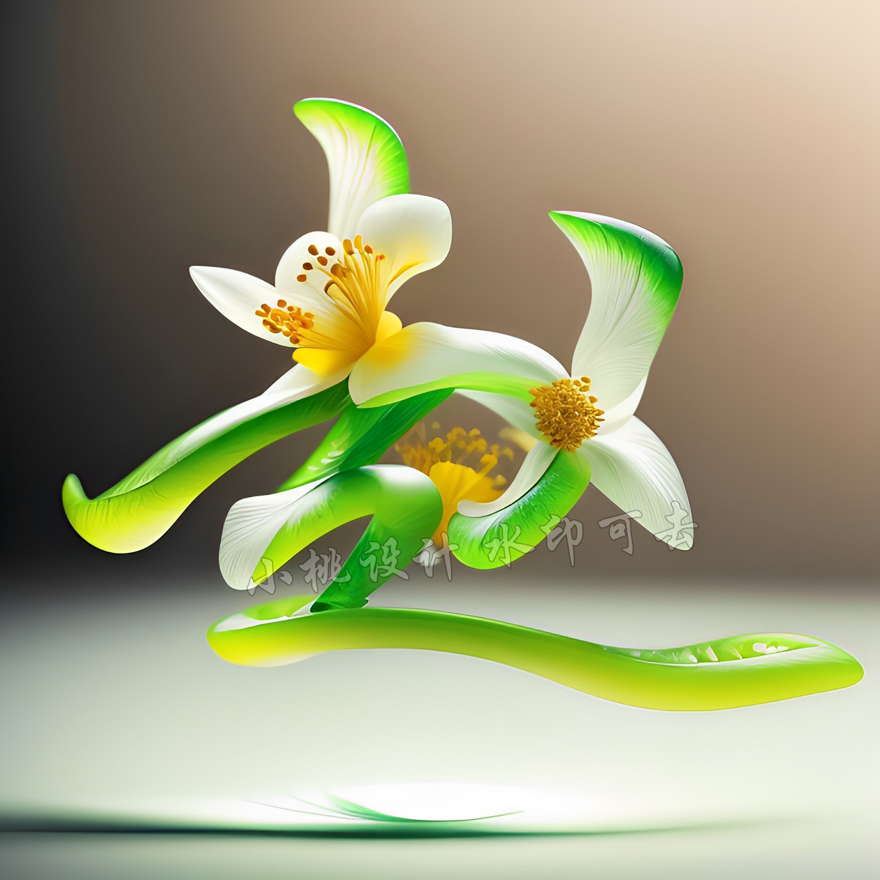 抖音直播同款绿色ai艺术字姓氏头像定制百家姓签名高清素材设计