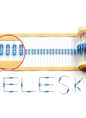 金属膜电阻 1/2W 1%五色环电阻器240K 270K 300K 360K620K910K1M