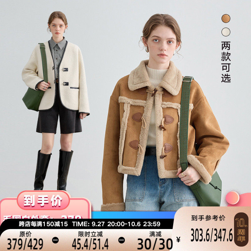 VEGA CHANG皮毛一体短外套女2023年秋冬新款宽松显瘦毛绒夹克外套怎么看?