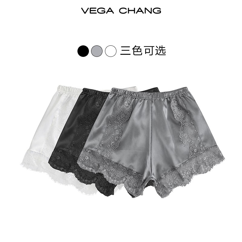 蕾丝花边高腰平腿裤2025年新款舒适提臀防走光短裤女安全裤打底裤