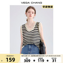 CHANG条纹针织吊带小背心女夏外穿镂空设计感小众无袖 VEGA 马甲