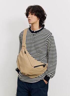 MYE潮牌斜挎包日系潮流饺子单肩大容量健身中性工装街头邮差包男