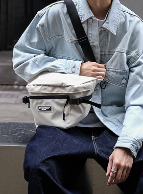 MYE潮牌斜挎包无性别运动风胸包男士街头休闲高级感通勤包挎包女