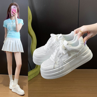 ins女学生厚底运动百搭板鞋 2025小白鞋 韩版 女夏季 街拍Y8626 新款