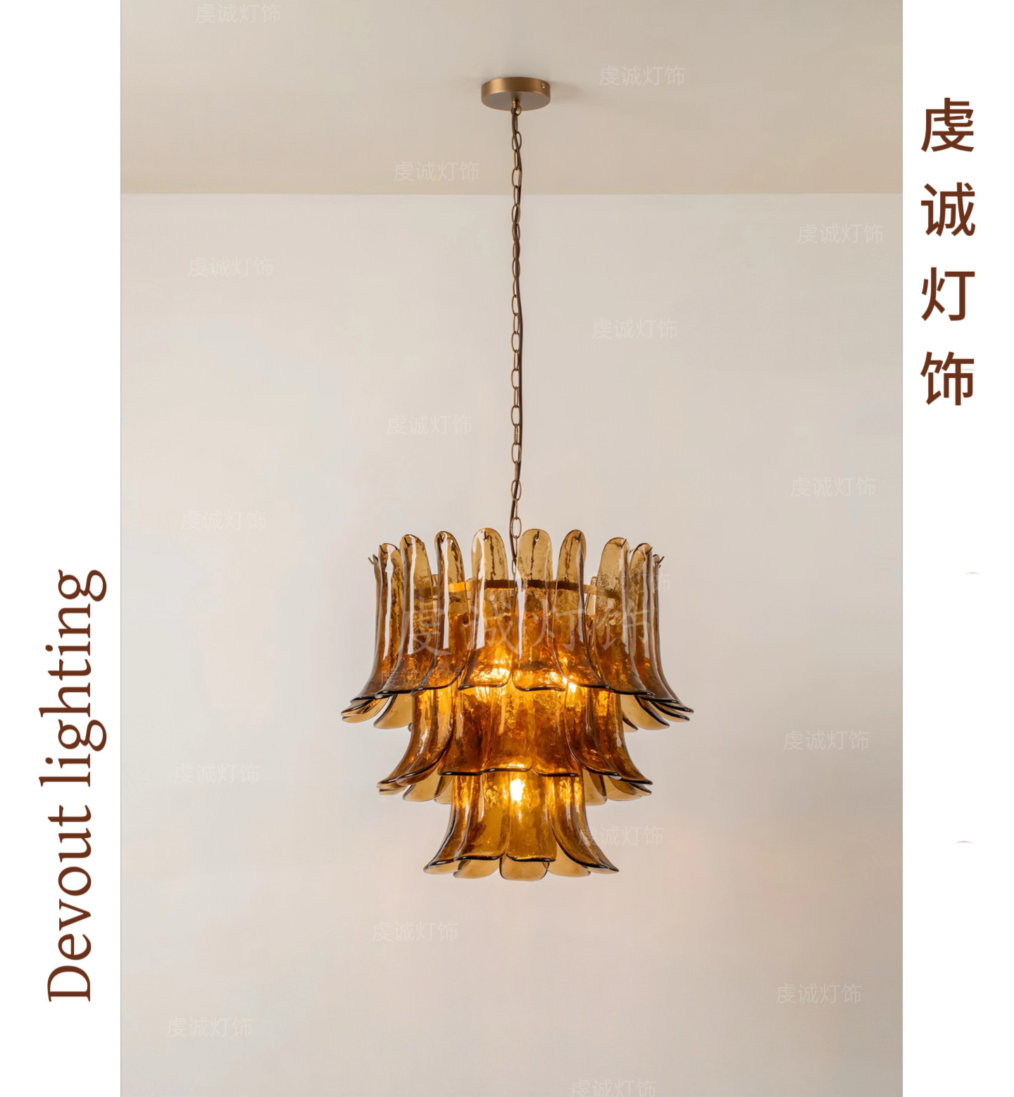 法式穆拉诺客厅吊灯美式复古别墅楼梯酒店餐厅卧室书房轻奢吊灯,家装灯饰光源,餐厅吊灯,淘宝优惠券,粉丝福利购,淘宝优惠卷