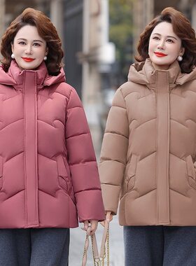 棉服女款2026新款冬季短款爆款小个子中年妈妈小棉袄加厚棉衣外套