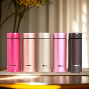 tiger虎牌保温杯MMP-A25C便携女士轻便不锈钢水杯250ml轻奢保冷杯