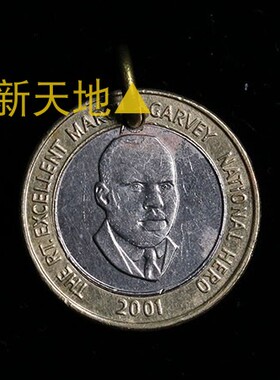 手工制作 外国真硬币 吊坠 幸运币双色币 直径22mm D06一03