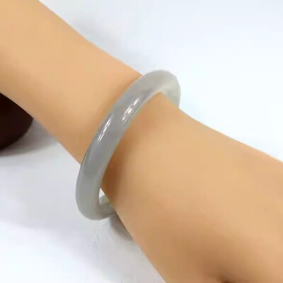 天然和田玉白玉55mm手镯