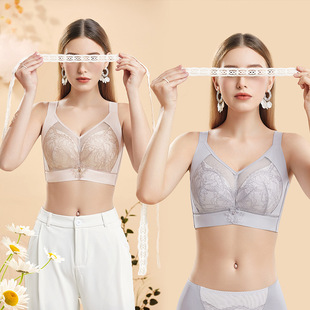 伊璐娇9555内衣女夏薄款 胸大显小全罩杯DE杯收副乳防下垂蕾丝文胸