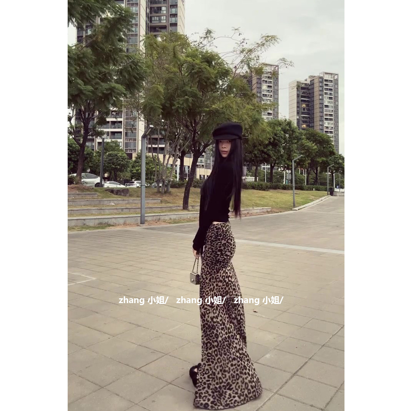 【送运费险】美式复古豹纹半身裙