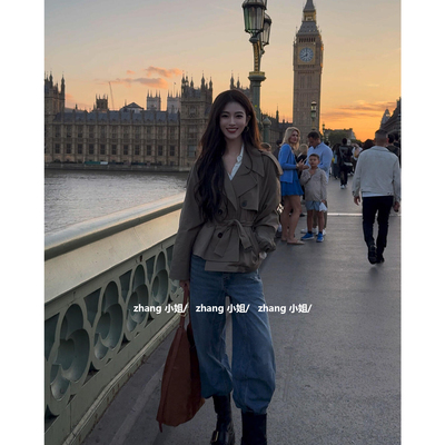 【送运费险】复古赫本风风衣外套