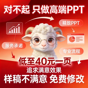 高端ppt制作美化代做修改工作汇报述职设计总结路演演讲 企业宣传