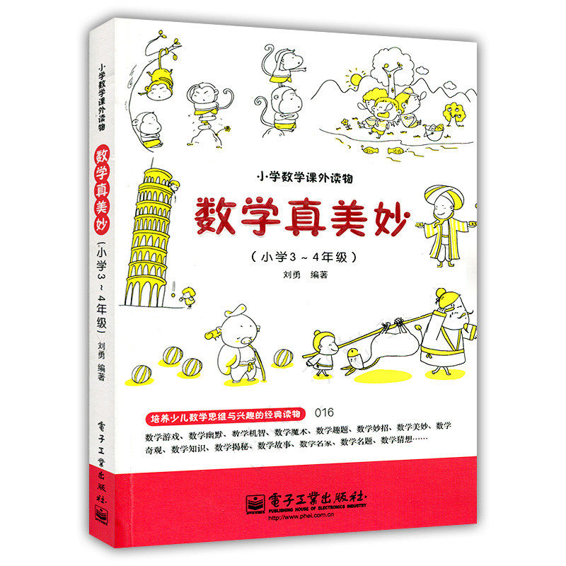 正版现货:数学真美妙(小学3-4年级)9787121197307  工业出版社