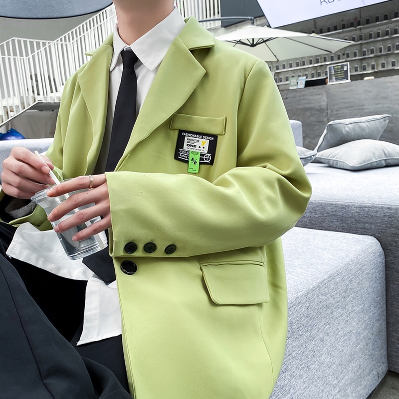 2023年春季小西装男士日系宽松潮炸街帅气西服外套上衣XZ02P95，男装西服，星座101A-1