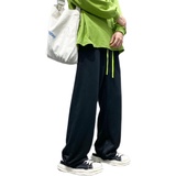 2023春季四季款抽绳加绒卫裤KK06普通款35-加绒40，男装休闲裤，星座101A-1