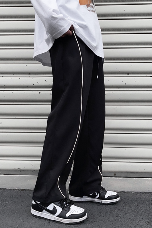 2023春季新款高街美式阔腿直筒裤四季休闲裤101A-1-KK27-P45,男装休闲裤,星座101A-1