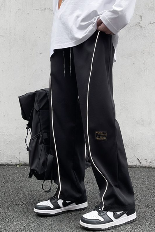 2023春季新款高街美式阔腿直筒裤四季休闲裤101A-1-KK27-P45,男装休闲裤,星座101A-1