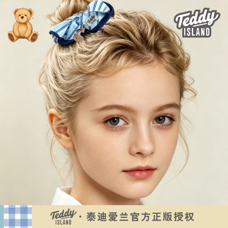 正版泰迪爱兰teddy韩系轻奢学院风格子女生发圈头绳扎丸子头马尾