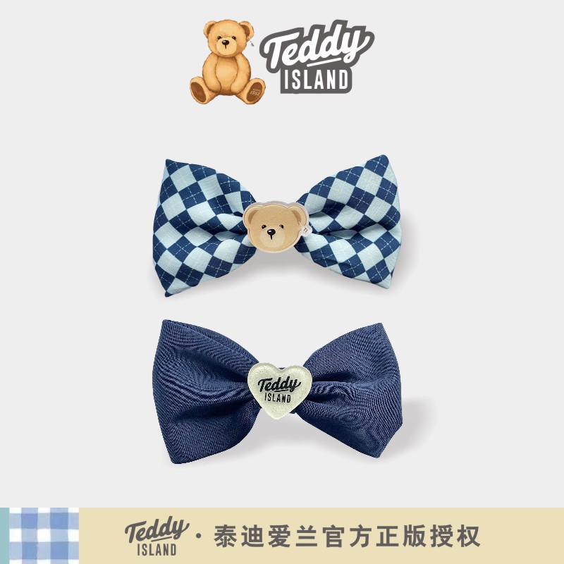 正版泰迪爱兰teddy韩国版蝴蝶结对夹侧边夹儿童发卡头饰发夹发饰