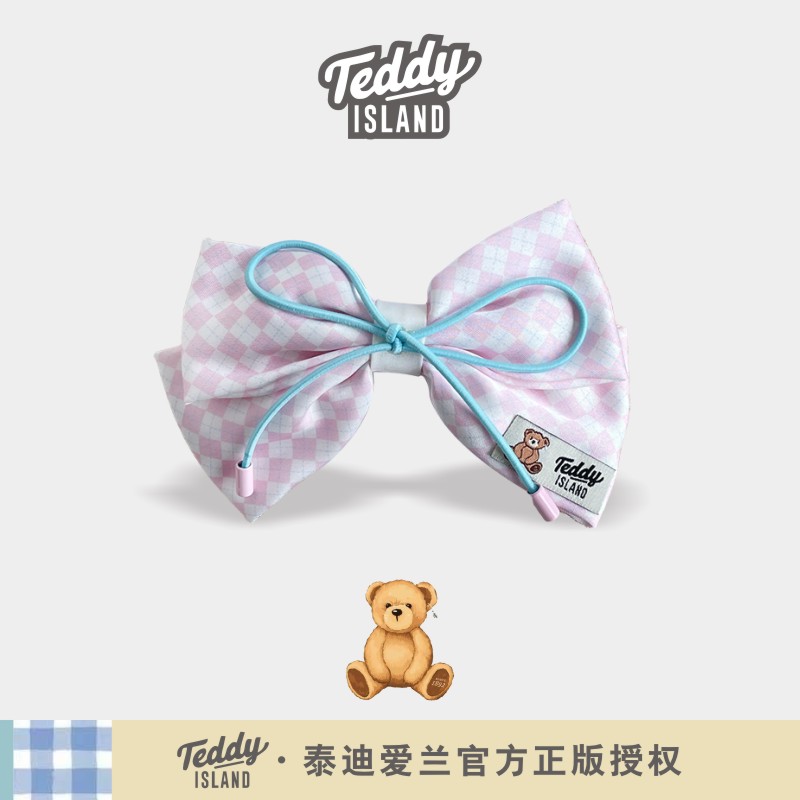 正版泰迪爱兰teddy韩国蝴蝶结发夹简约百搭后脑勺头饰顶夹发卡女