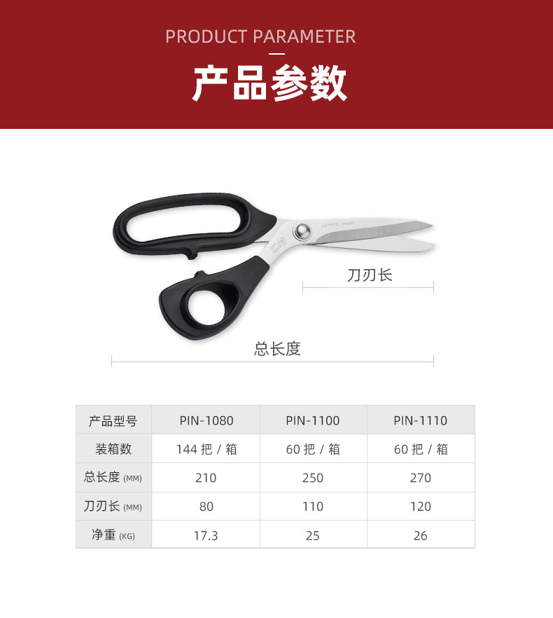 PINZI 경량 일본 강철 재단사 가위 의류 디자이너 드레이핑 스테인레스 스틸 8 인치 10 인치 11 인치 플라스틱 손잡이