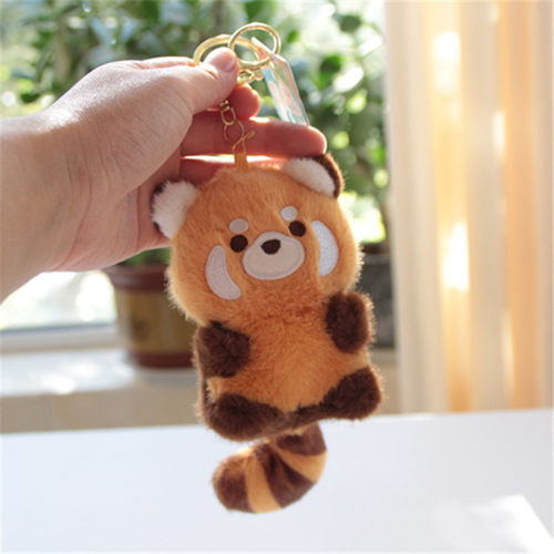 呆萌大尾巴熊猫毛绒玩具小挂件