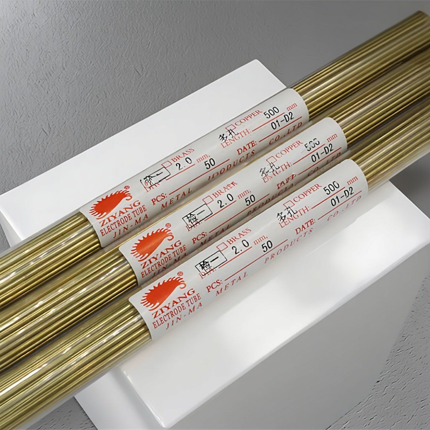 山东紫阳多孔黄铜管1.0-3.0*500mm穿孔打孔机细孔放电机用
