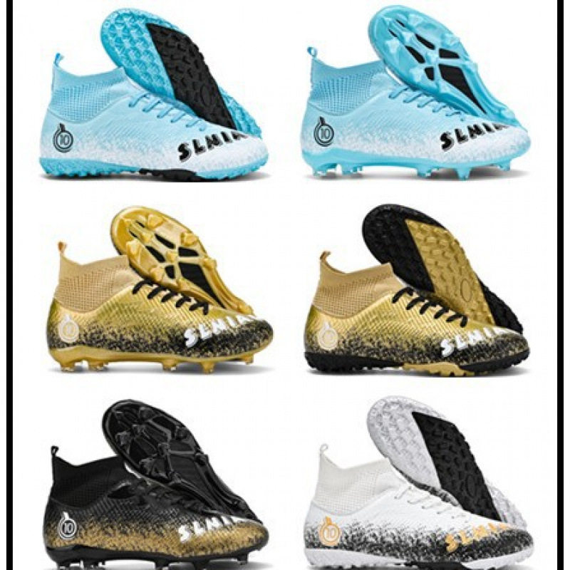 跨境高足球鞋长钉碎钉FG运动鞋男女学生校园体育人草地训练鞋