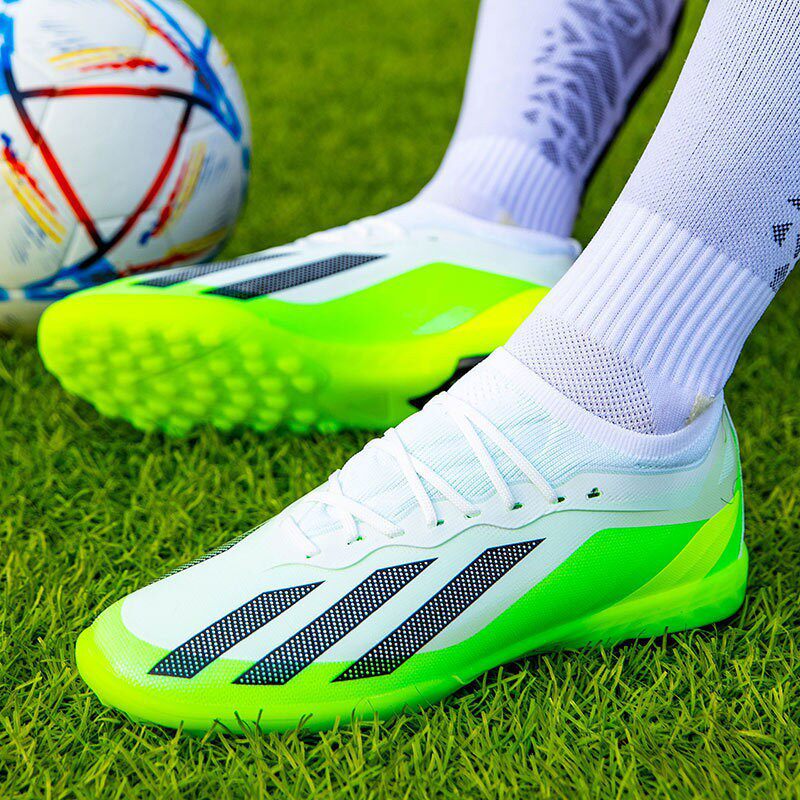 跨境世界杯莆田飞织足球鞋男学生草地比赛训练AG长钉TF碎钉运动鞋