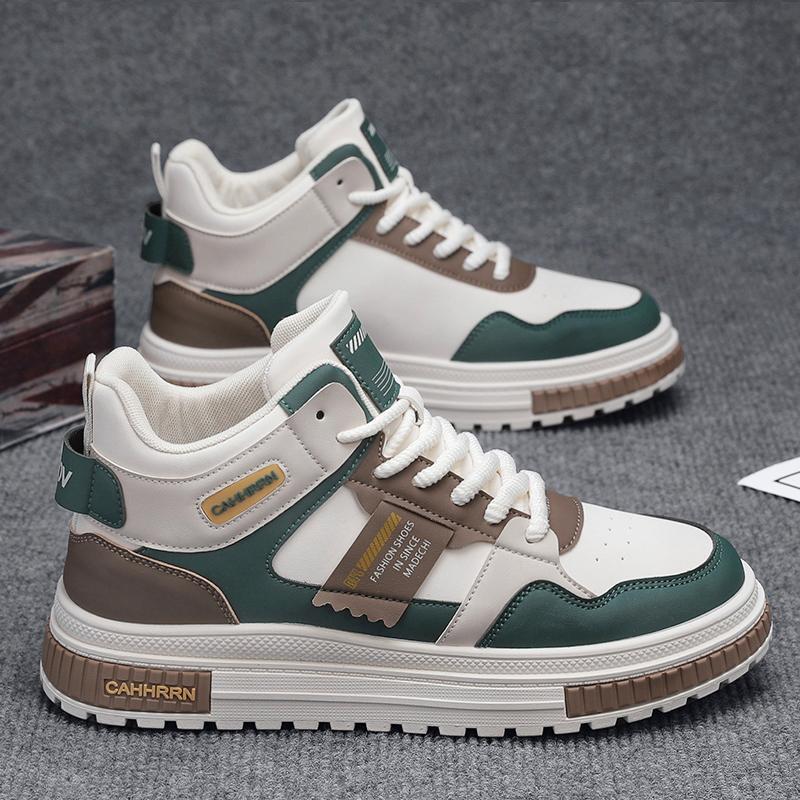 S235新款高帮休闲鞋板鞋百搭韩版高帮潮鞋开学季抖音跨境