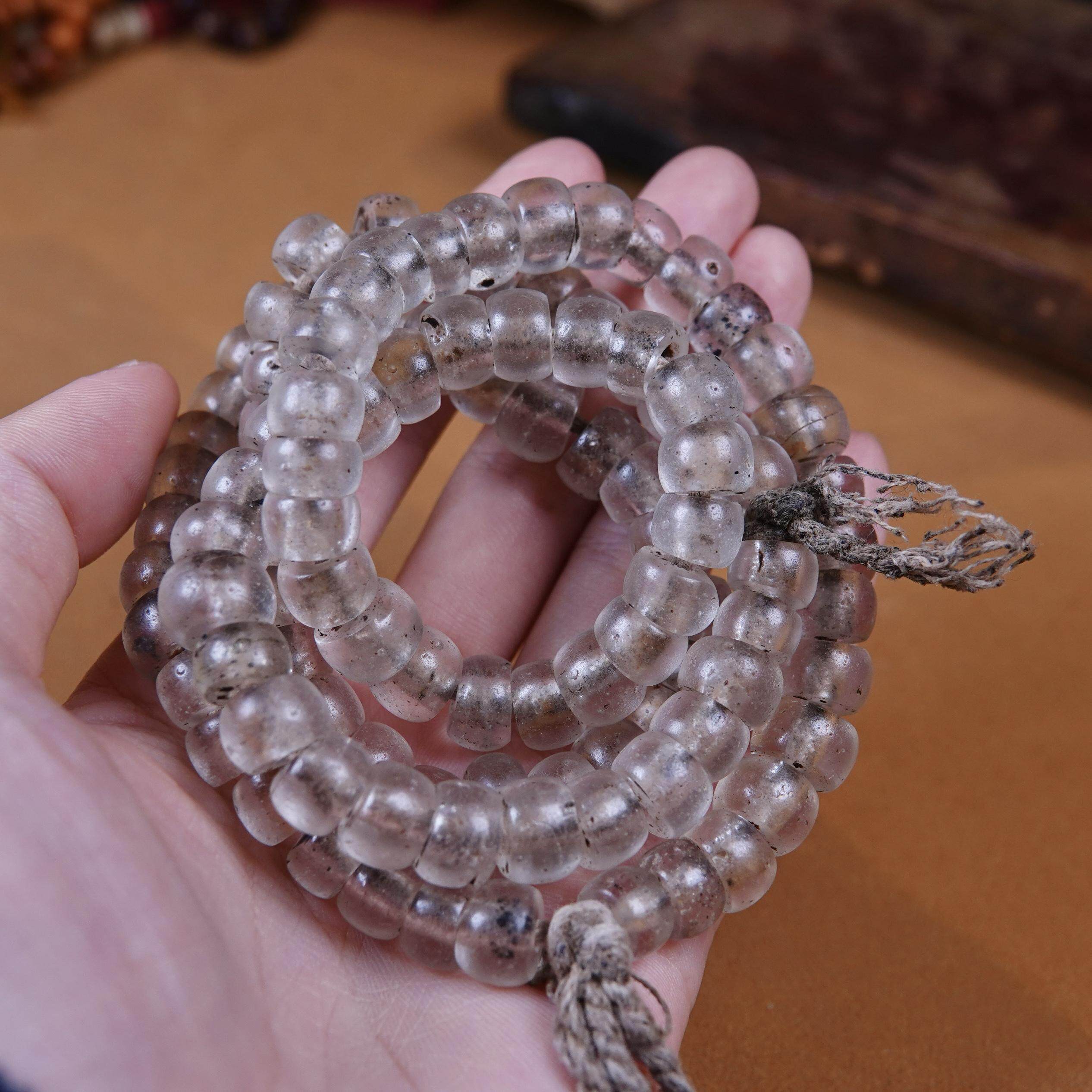 开门到代原生态老琉璃文玩纯手工DIY念珠手串配珠配饰一图一物