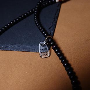 西藏透明料器咒点牌小挂件文玩纯手工DIY念珠手串侧挂随身配饰