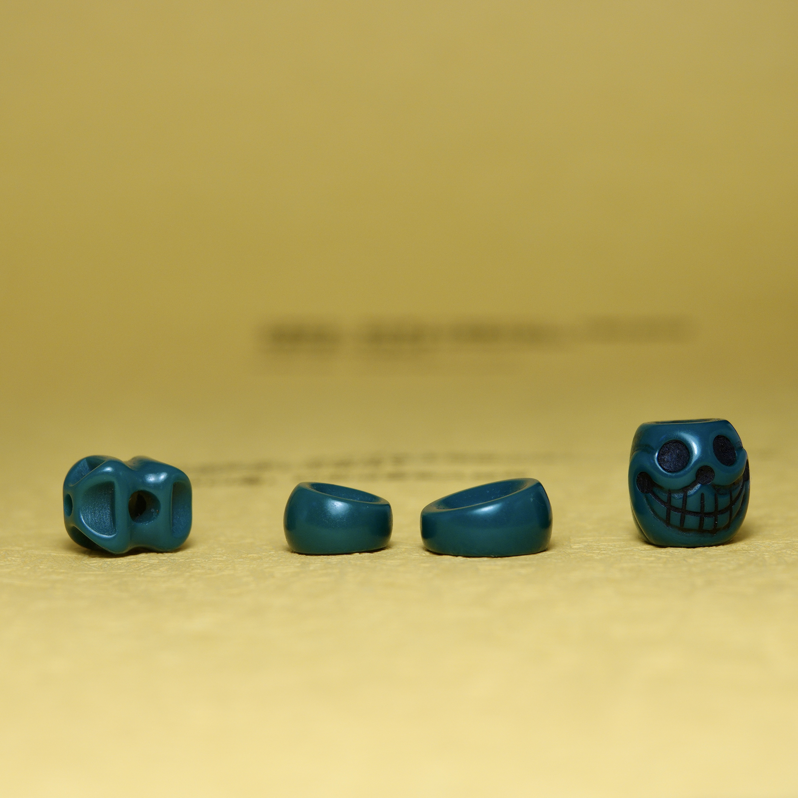 藏式仿正绿绿松石隔珠老料器手磨金刚杵佛珠隔片尸陀林主腰珠隔珠