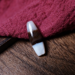 千年黑白管珠天然缠丝玛瑙超润全品文玩手工DIY念珠配珠项链百搭