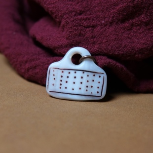 牧区老螺点咒点牌挂件全品文玩纯手工DIY念珠侧挂随身挂牌配饰