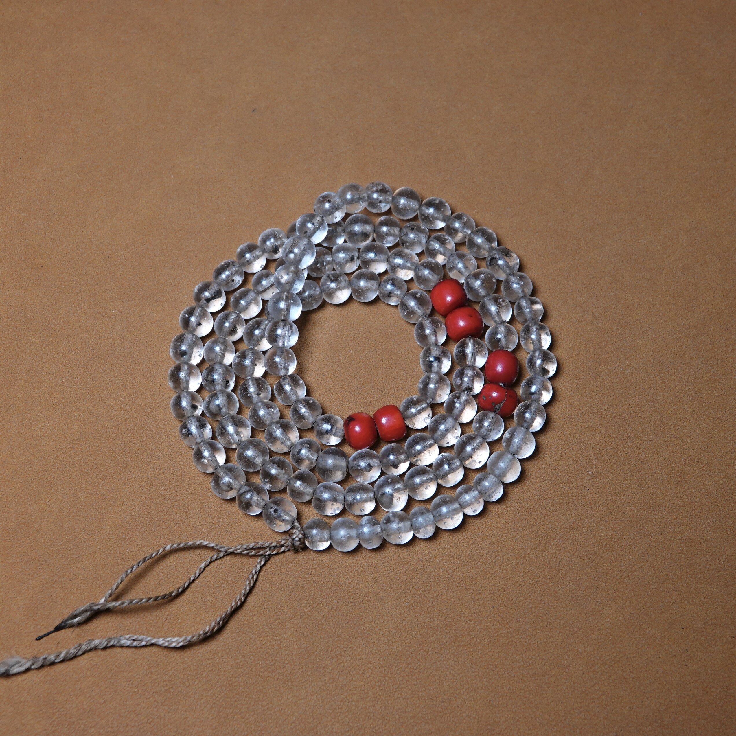 牧区原生态老琉璃佛珠原装全品文玩纯手工DIY随身念珠手串配饰