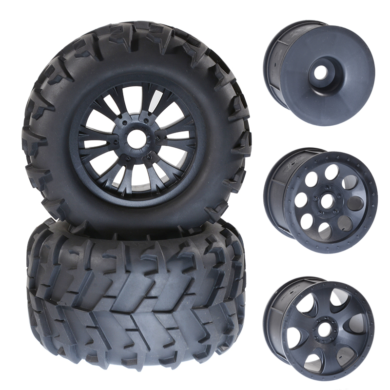 RC无限HSP94762 1/8越野大脚车胎皮150mm高韧性尼龙轮毂六角17mm