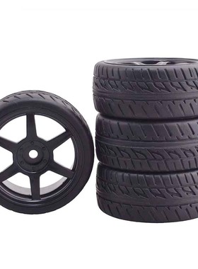 RC平跑胎HSP94123轮胎10车轮毂公路竞速抓地房车软胎海绵内胆4只